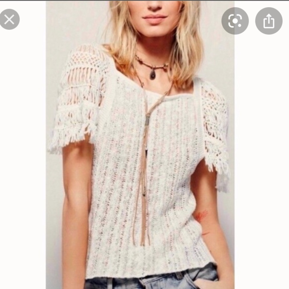 🌼Free People Blackbird Knit Top